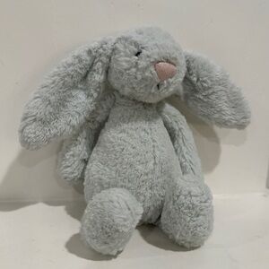 Jellycat London Bashful Bunny Gray Plush Stuffed Animal Small 8”
